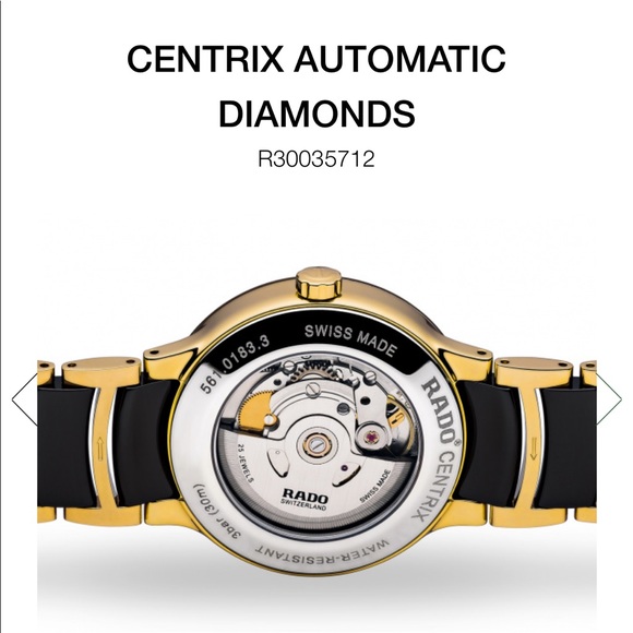 NWT. Rado Gold/Black Automatic - Picture 4 of 8